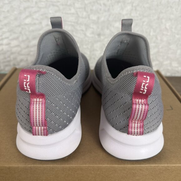 WOMENS KURU ATOM SLIP-ON STONE GRAY KNIT BERRY PINK SLIPON SNEAKERS SHOES 10.5 - Picture 4 of 10
